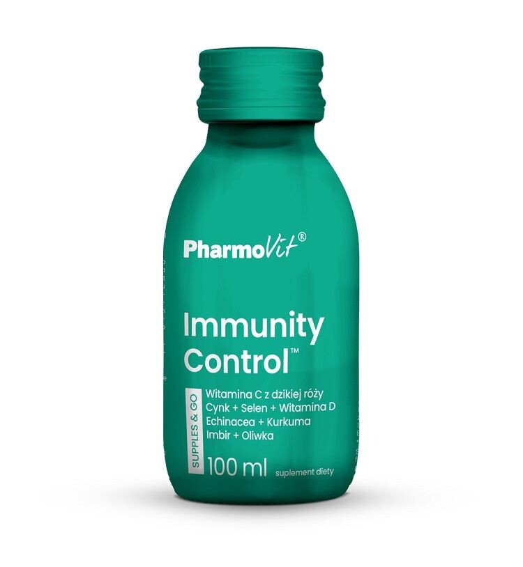 

Препарат, укрепляющий иммунитет Pharmovit Supples & Go Immunity Control, 100 мл