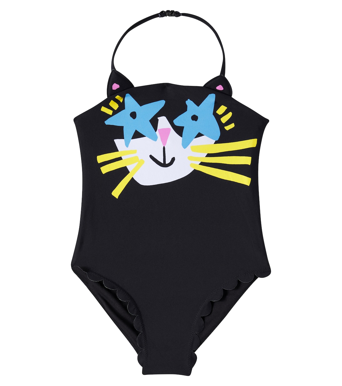 

Печатный купальник Stella McCartney Kids, черный