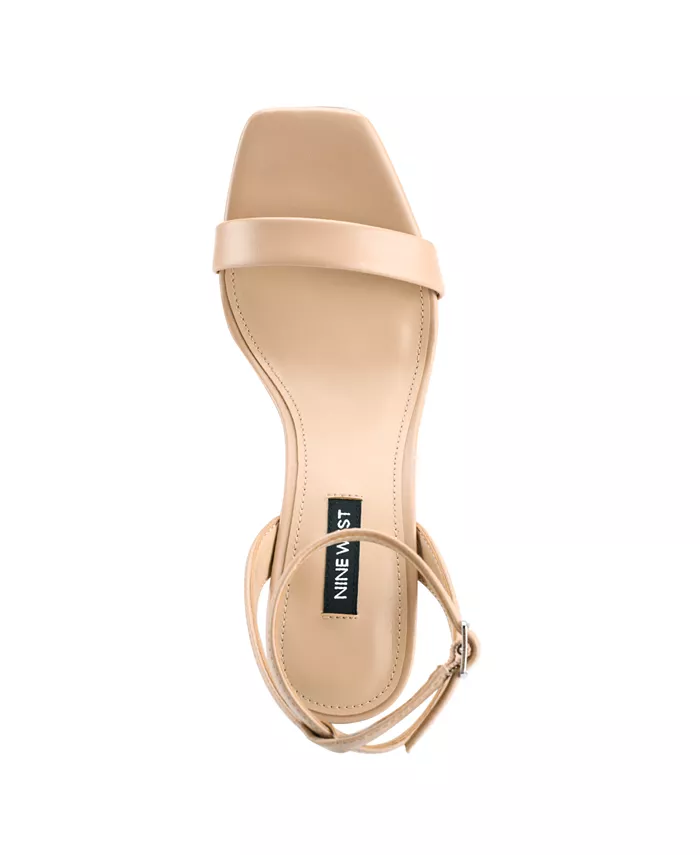 Женские босоножки Zadie с квадратным носком на шпильке Nine West, розовый — фото 4
