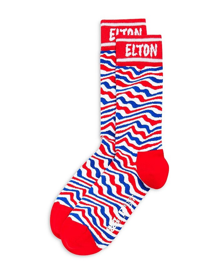 

Happy Socks Полосатые носки с круглым вырезом Elton John, мультиколор