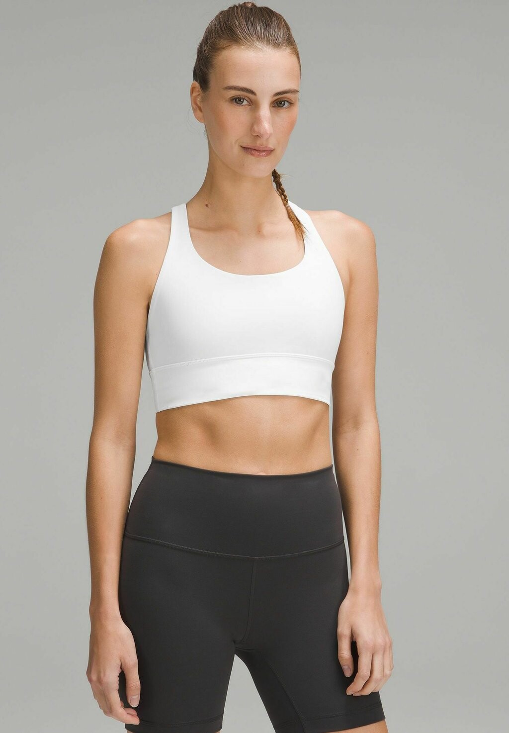 

Спортивный бюстгальтер с легкой поддержкой Energy Longline lululemon, белый