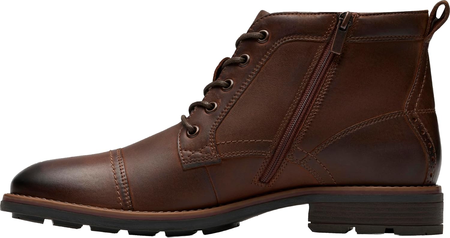 Мужские ботинки Clarks Emmet Zip, коричневый — фото 3