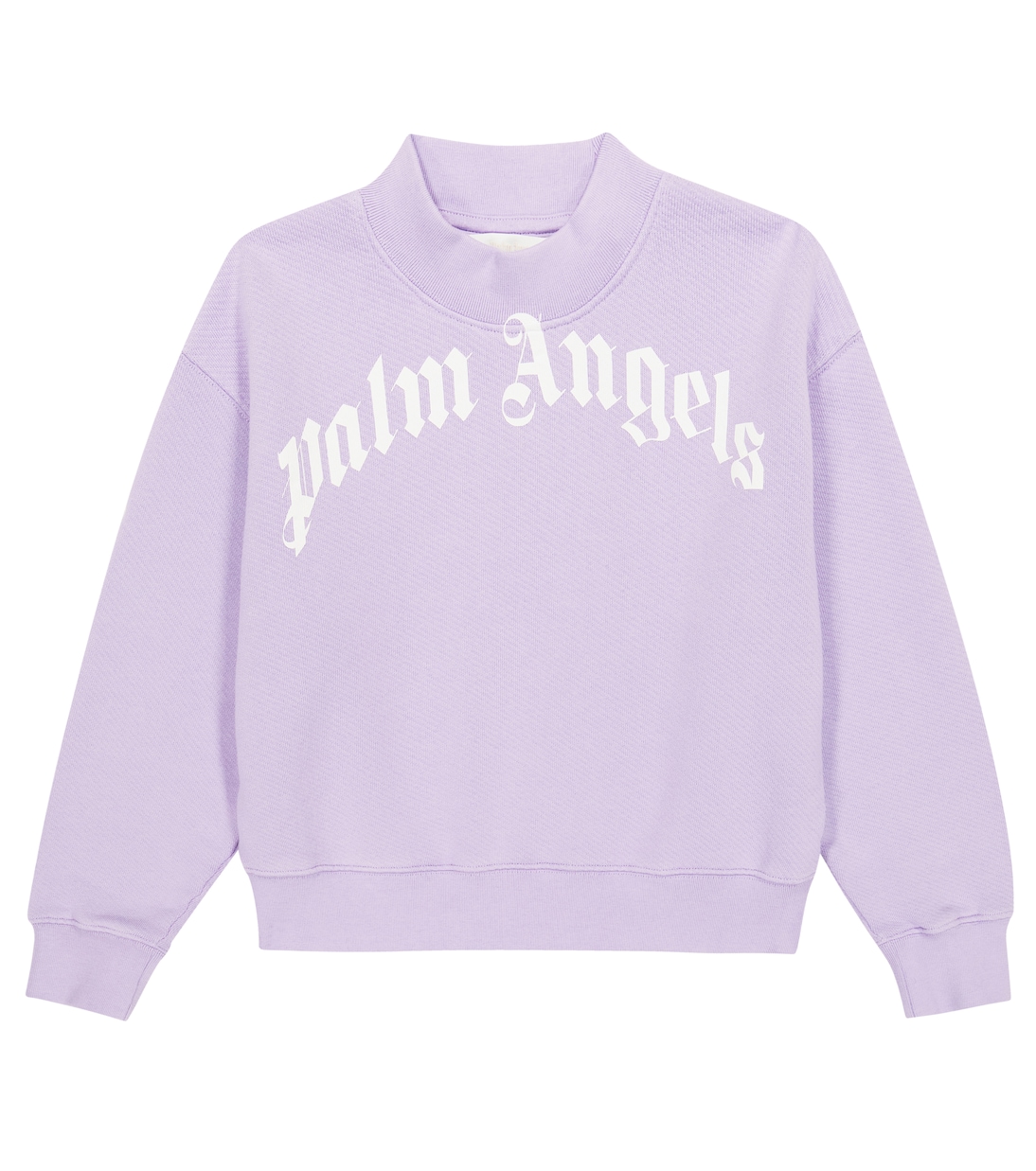

Хлопковая толстовка с принтом Palm Angels Kids, Lilac White