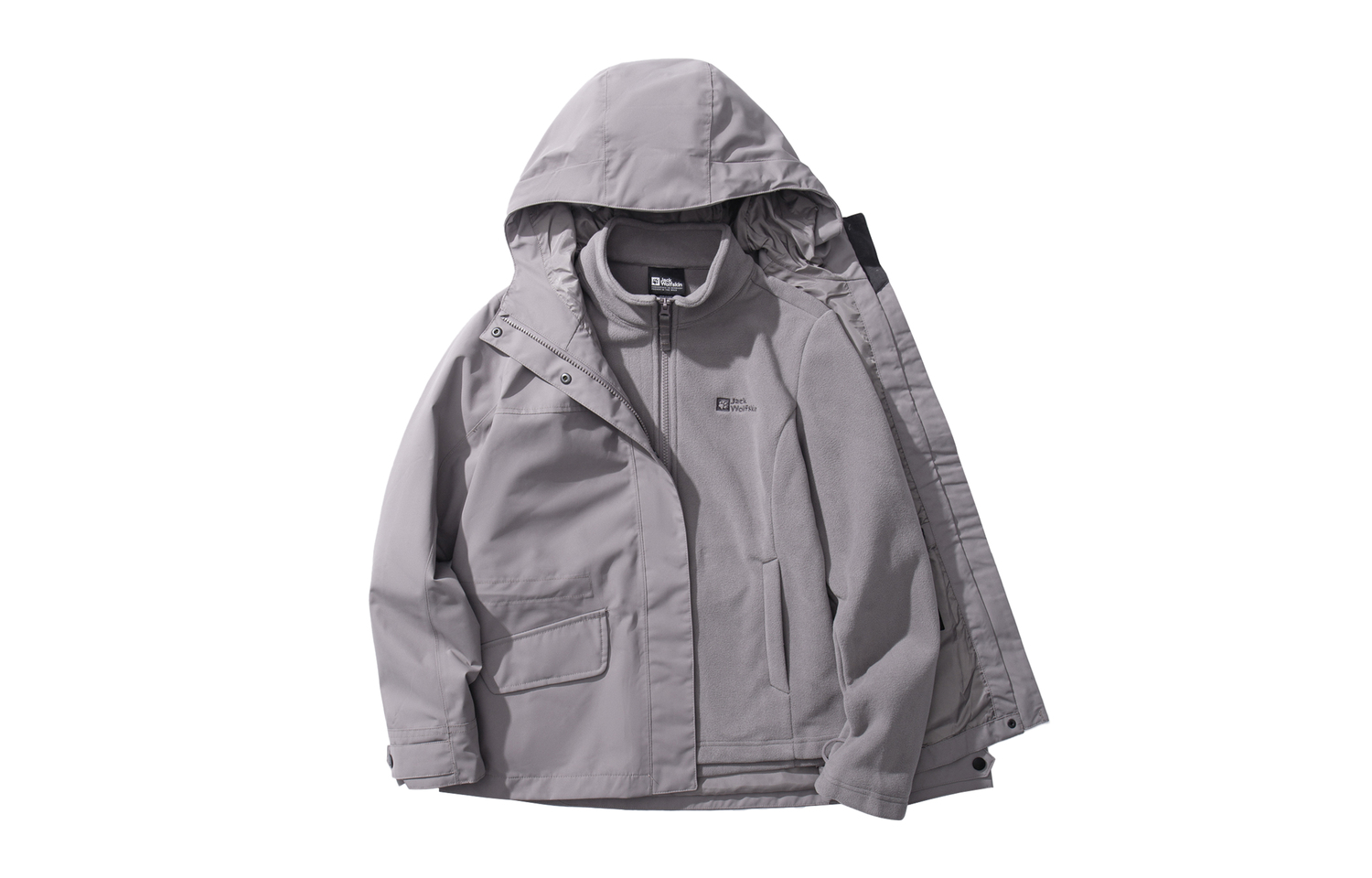 

Jack Wolfskin Водонепроницаемая и ветрозащитная утепленная 3-в-1 ветровка женская, фиолетово-серая/I0084, Розовый, Jack Wolfskin Водонепроницаемая и ветрозащитная утепленная 3-в-1 ветровка женская, фиолетово-серая/I0084