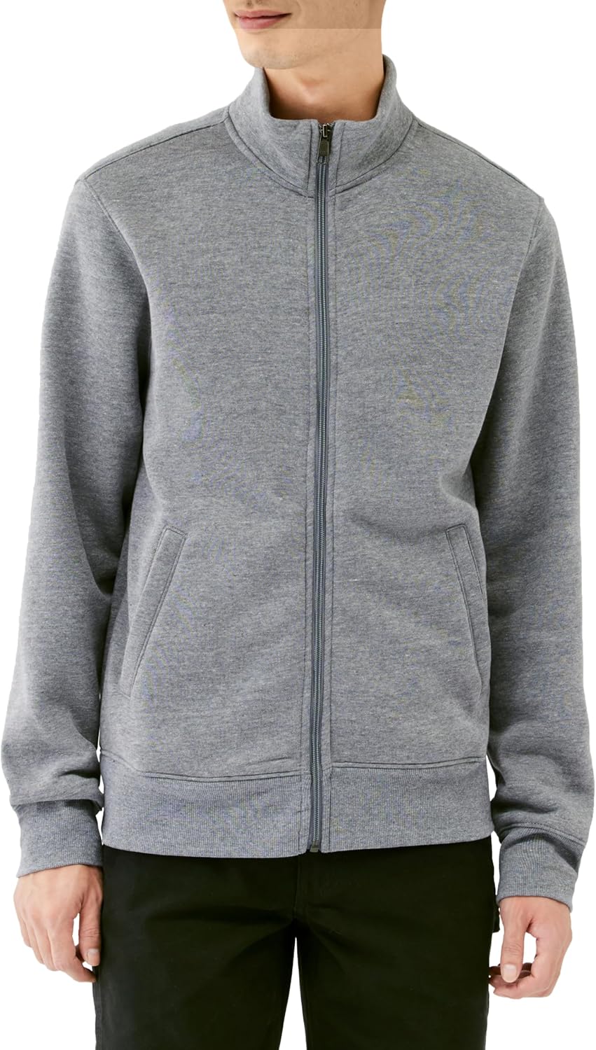 

Мужская флисовая толстовка Amazon Essentials с воротником-стойкой на молнии, светло-серый
