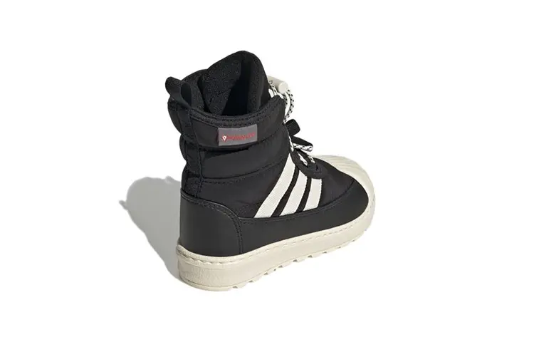 Кроссовки Adidas Originals Superstar Series Toddler Shoes Baby высокие, черный — фото 4