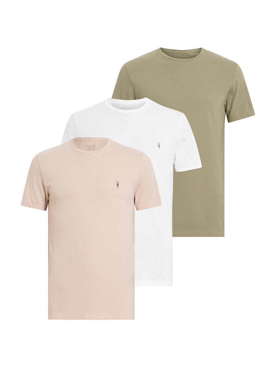 

Рубашка AllSaints TONIC, цвет Beige/Olive/Off white