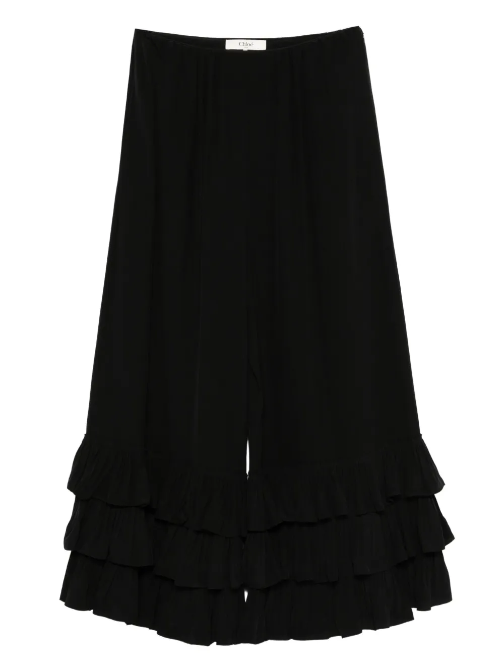 

Крепдешиновые брюки CHLOÉ, черный