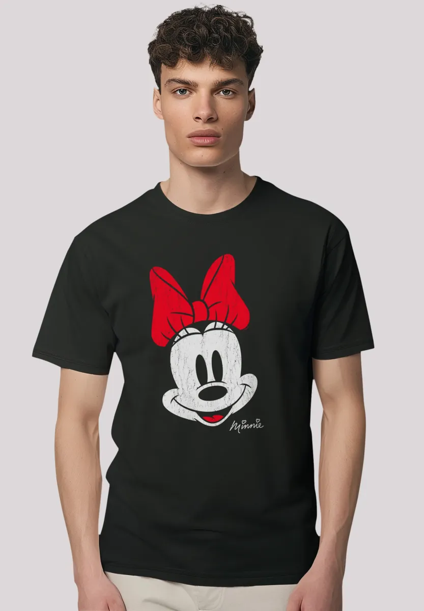 

Футболка F4NT4STIC "Disney Mickey Mouse Minnie Face Vintage Look", премиум-качество, черный