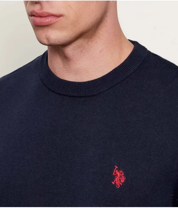 Свитер regular fit Us Polo Assn, темно-синий — фото 4
