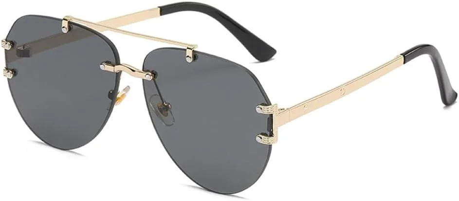 

Женские солнцезащитные очки без металлической оправы, модные, для шоппинга, повседневные, овальные, унисекс, классические, цветные, для вождения KTUCN, Hd1