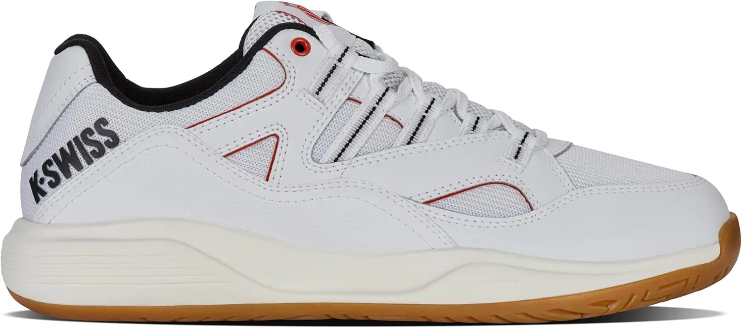 Мужские кроссовки для пиклбола K-Swiss Tura Team, White Black Mars Red