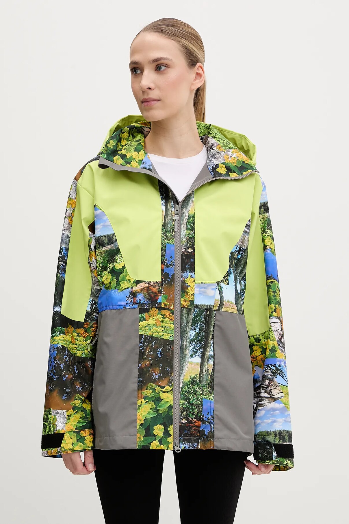 

Куртка-дождевик Adidas by Stella McCartney TrueNature Earth Collage Adidas By Stella Mccartney, зеленый