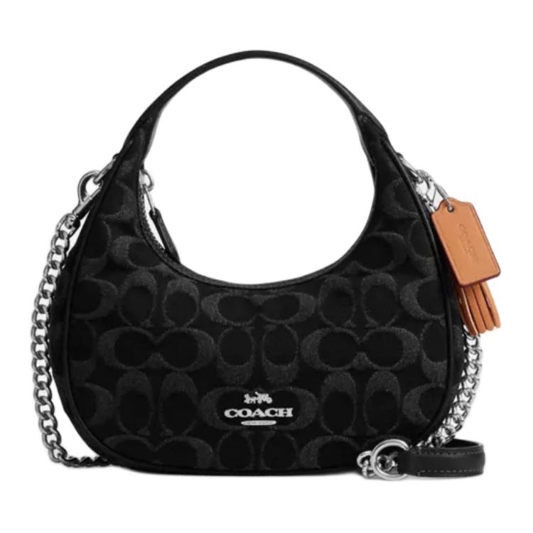 

COACH Сумка CARMEN Denim Small женская черная