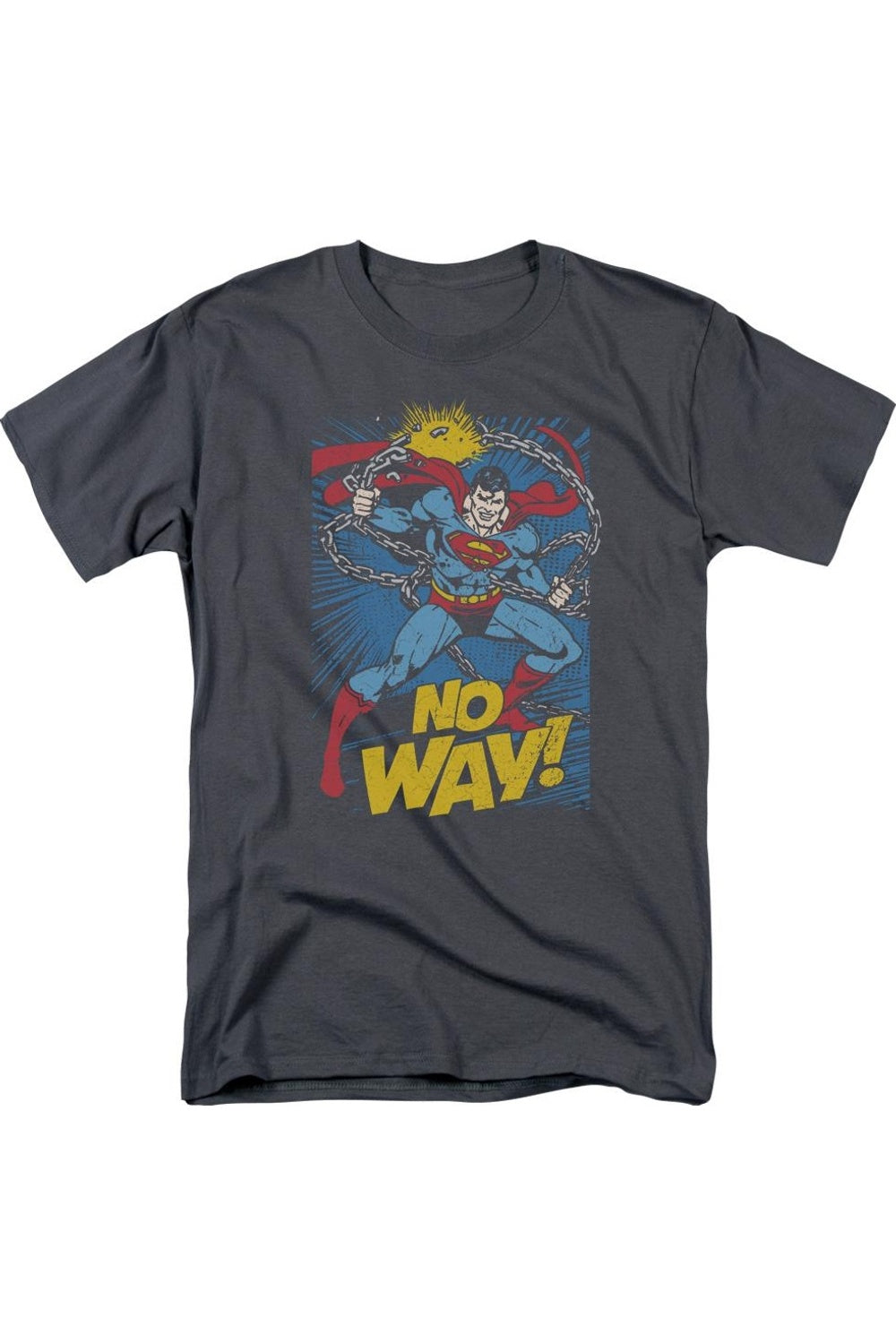 

Футболка с коротким рукавом для взрослых DC Comics No Way Gildan, цвет charcoal