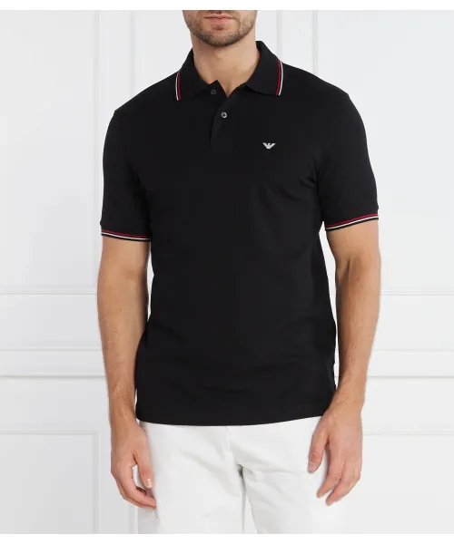 

Футболка поло Regular fit Emporio Armani, черный
