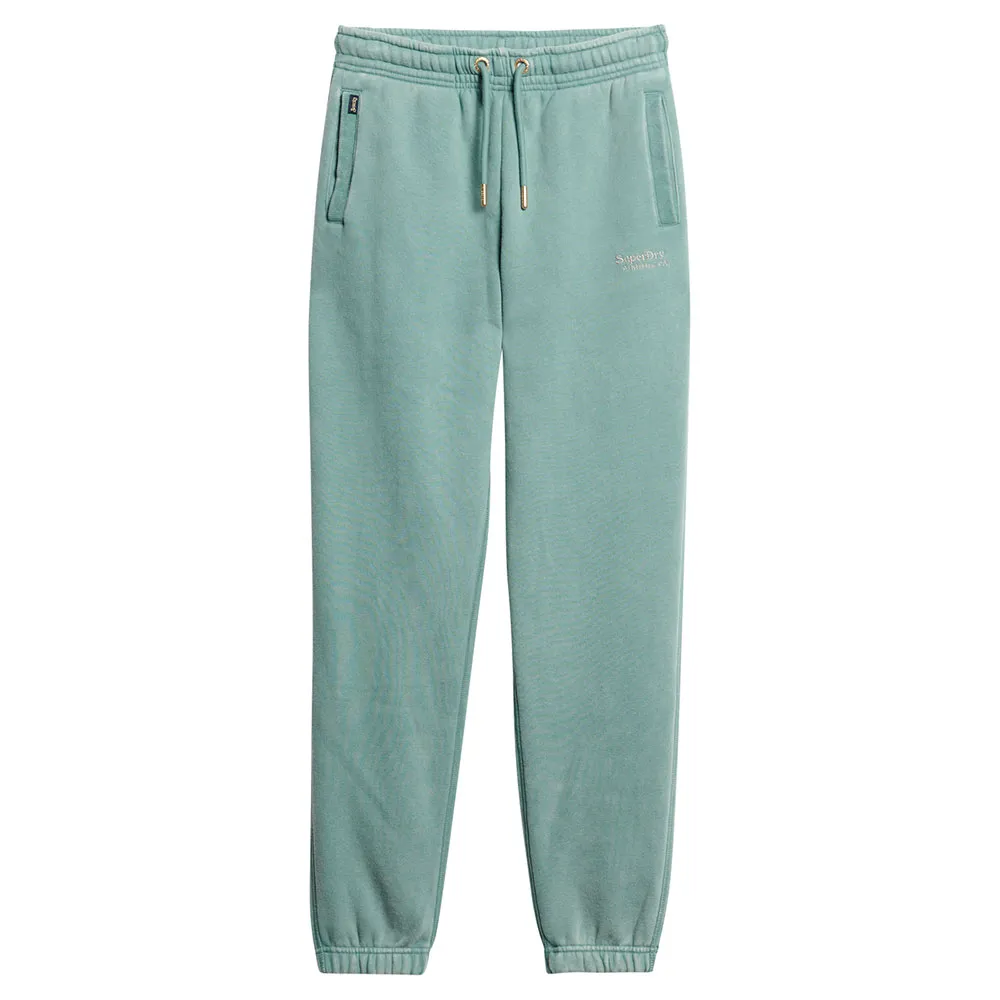 

Спортивные брюки Superdry Essential Logo Cuff, зеленый/синий