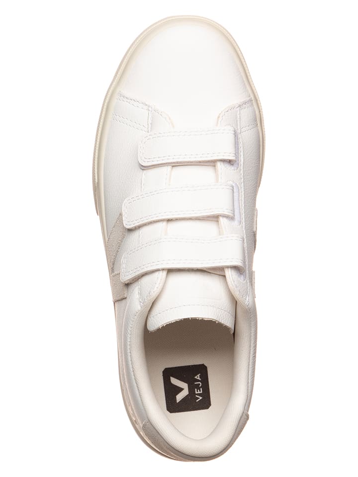 Кроссовки на шнуровке Veja Leder-Sneakers Recife, цвет Weiß/Beige — фото 4