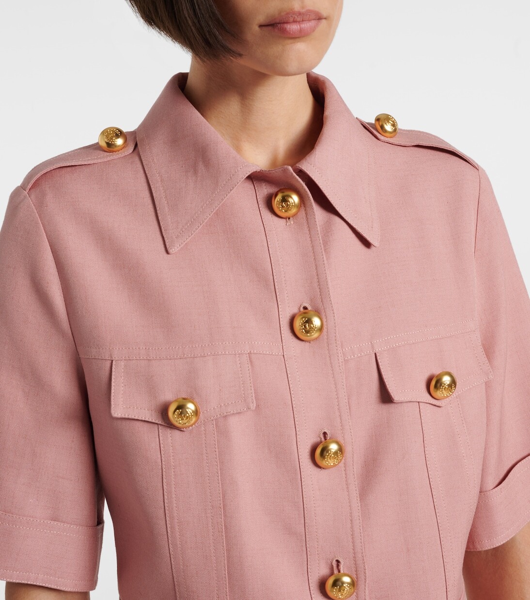 Куртка из кашемира и хлопка Valentino, Oriental Pink — фото 4
