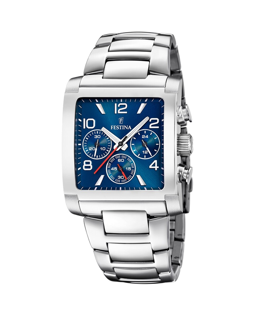 

F20652/1 Мужские часы Timeless Chronograph из серебряной стали Festina, серебро