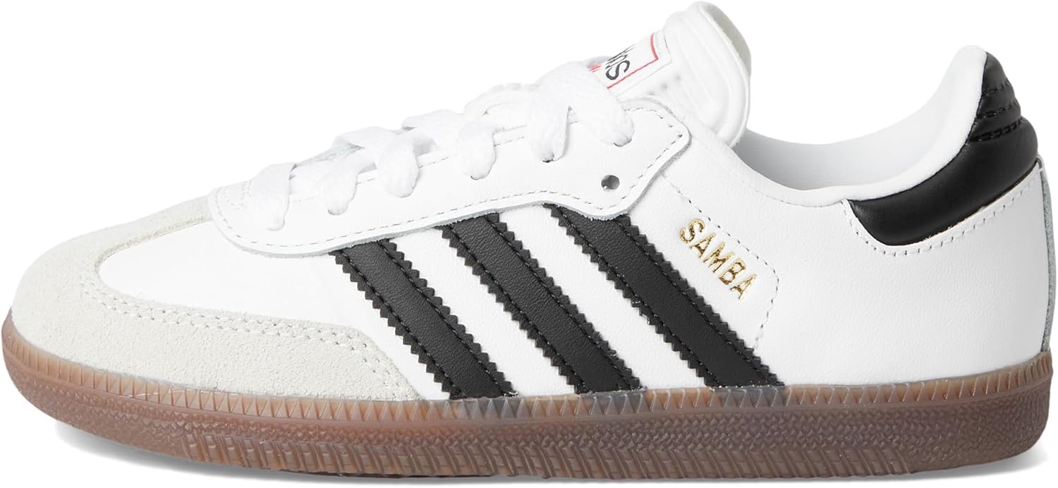 Кроссовки Adidas Samba OG для старших детей, белый/черный/карамельный — фото 4