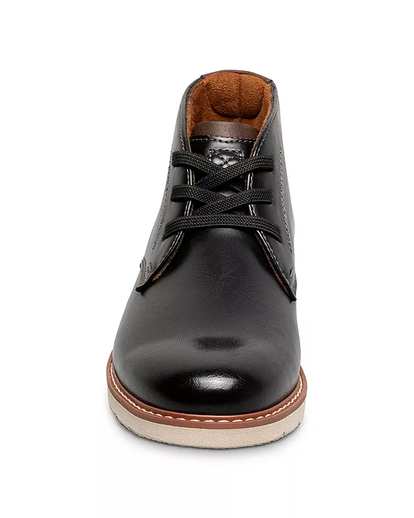 Детские ботинки-чукка с гладким носком, для малышей, детей постарше. Florsheim Kids, черный — фото 2