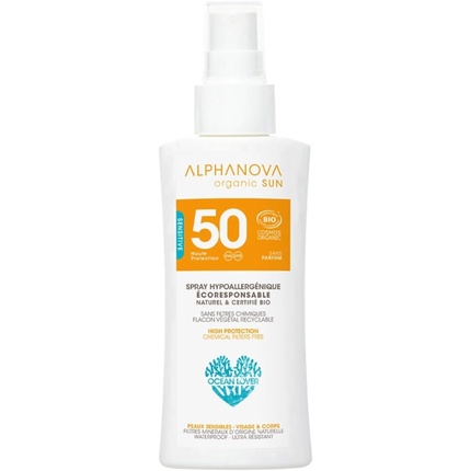 

SPF50 Дорожный размер Без отдушек Органический 90 г Alphanova Sun