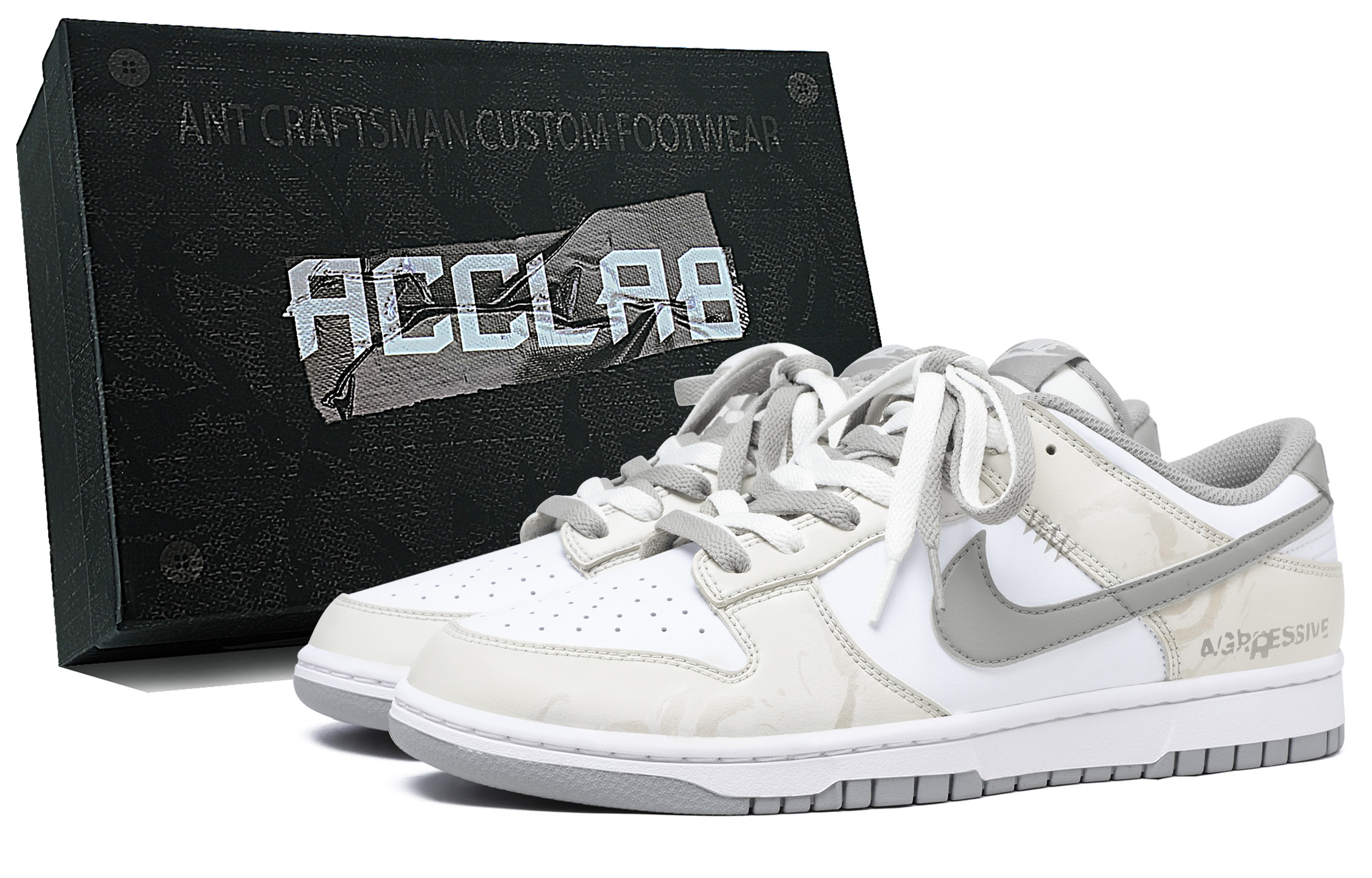 

Nike Кроссовки Dunk Lightweight Height Increasing Low top Skateboard для мужчин, цвет Ecru Gray