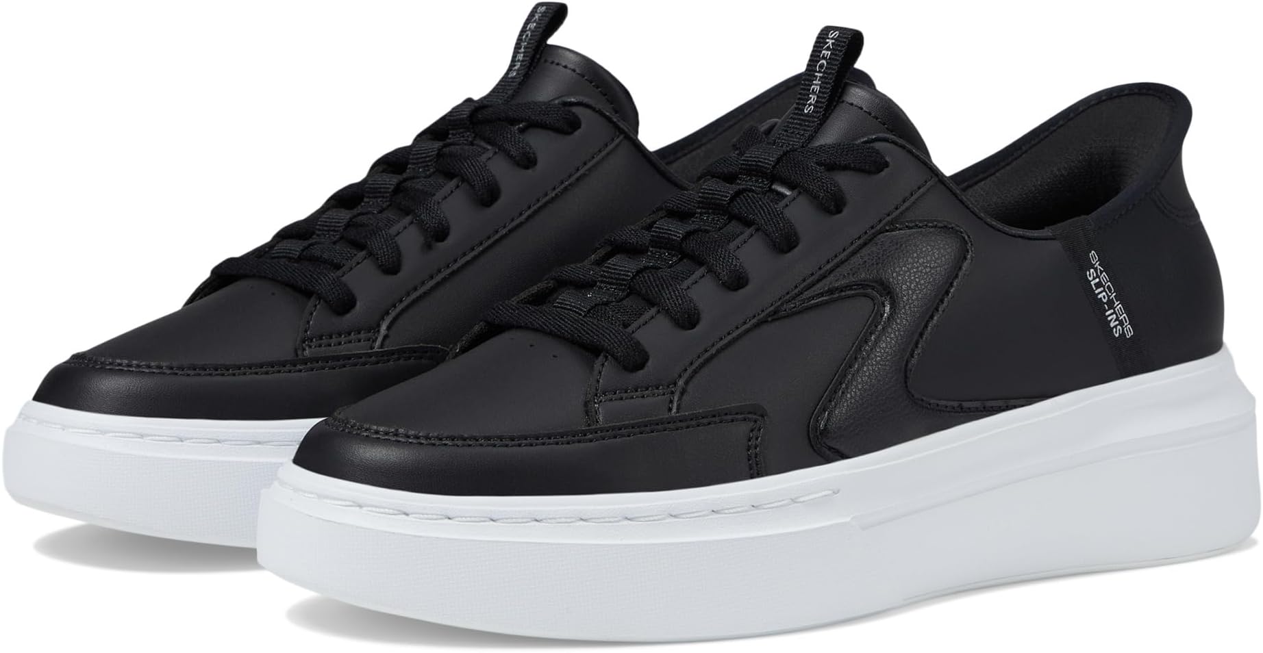 

Кроссовки SKECHERS Court Classics Cordova Classic - New Reign Hands Free Slip-Ins, черный/белый