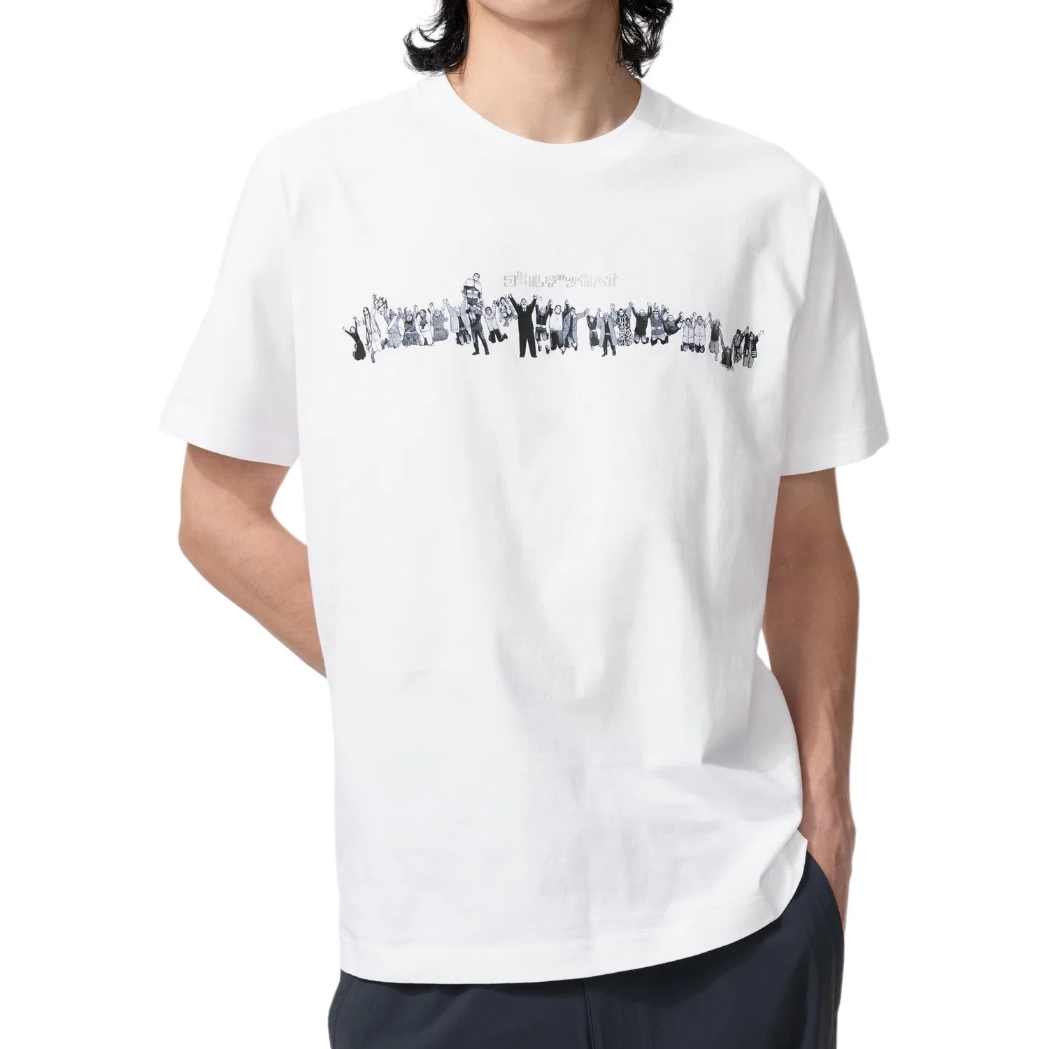 Футболка x JIYINGSHE, LIANMINGKUAN Shueisha Collaboration SS26 Unisex UNIQLO, White — фото 3