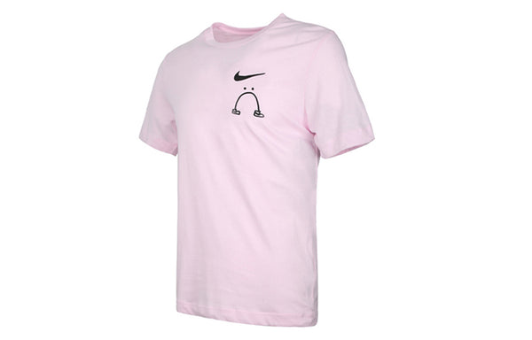 Футболка dry tee dfc legs athleisure casual sports breathable short sleeve pink red pinkred Nike, красный — фото 2
