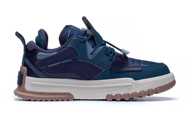 Кроссовки LINING YOUNG Kids Lifestyle Shoes GS Low-top Sailor Blue/Dark Ocean Blue Camo — фото 2