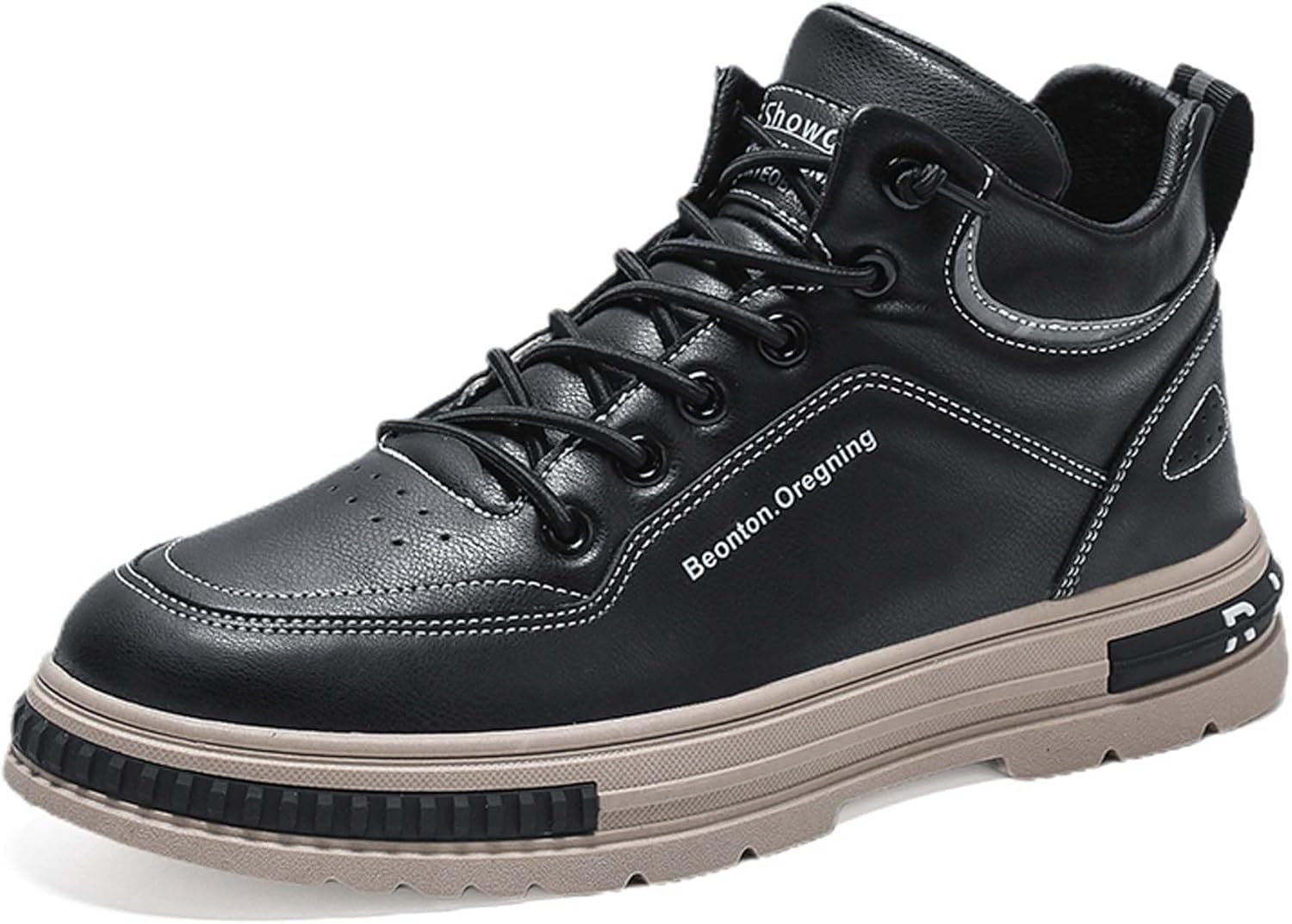 

Высокие повседневные кроссовки для осени и зимы, легкие и теплые походные обувь для улицы Generic, черный