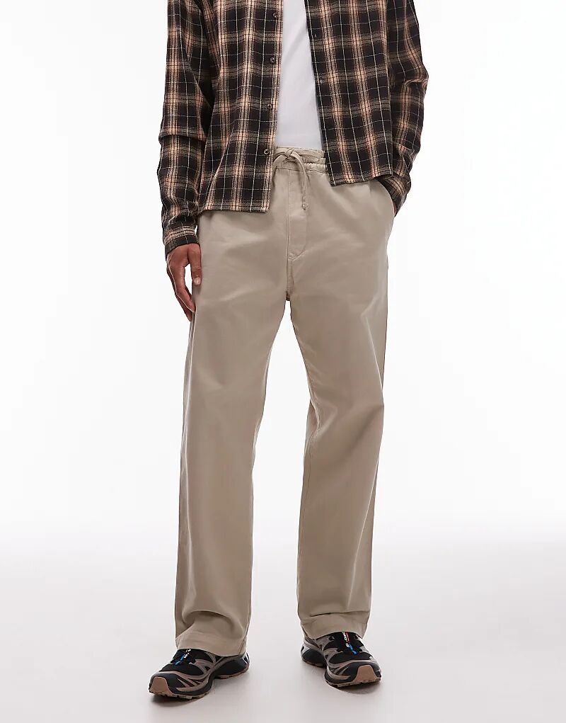 

Свободные брюки Carhartt WIP Floyde бежевого цвета