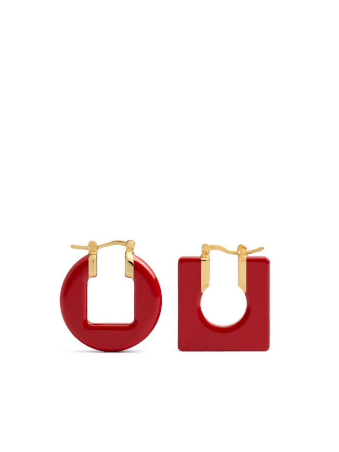 

Серьги Les Boucles Rond Carre Jacquemus, красный