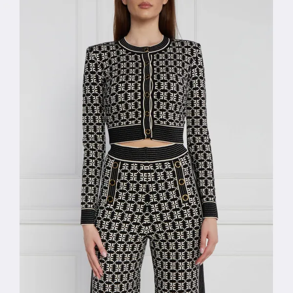 

Укороченный кардиган Elisabetta Franchi, черный