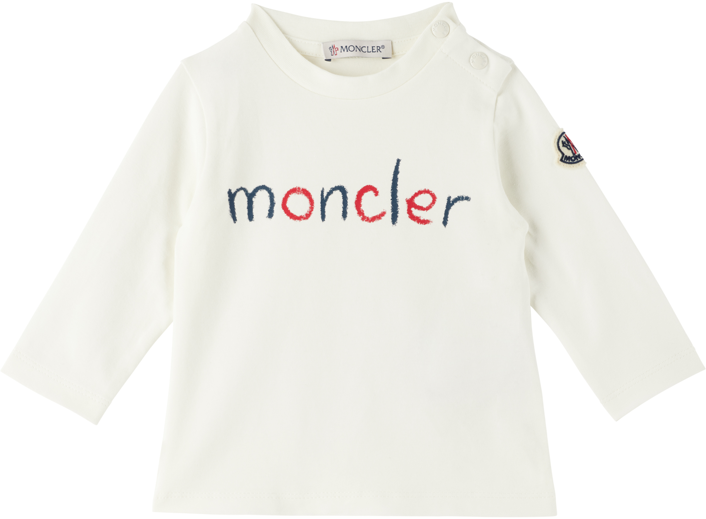 

Футболка с длинными рукавами и логотипом для малышей Moncler Enfant