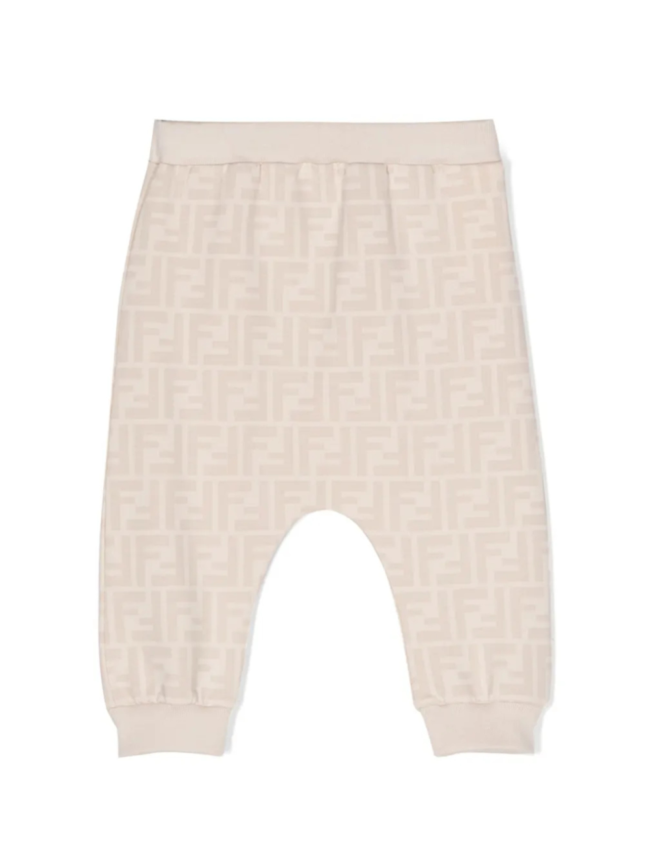 Спортивные брюки с логотипом FF Fendi Kids, нейтральный — фото 2