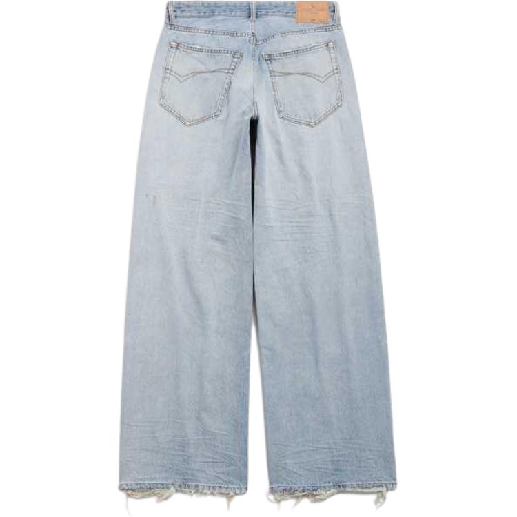 Balenciaga Джинсы SS25 Loose Fit женские светло-голубые — фото 3
