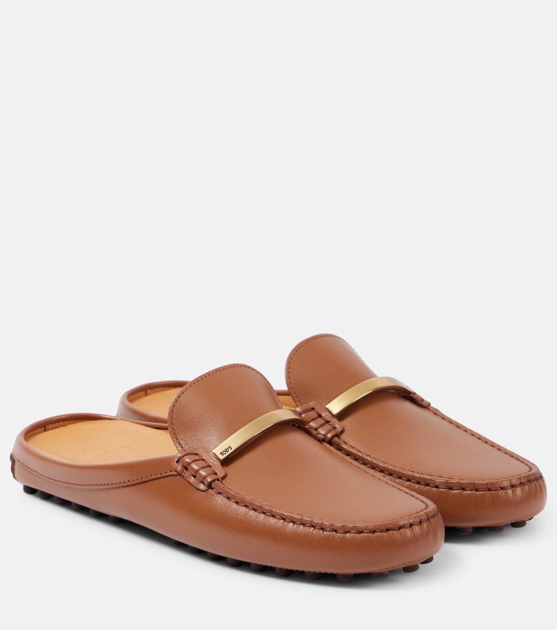 Мюли из кожи Gommino Tod's, Kenia Scuro