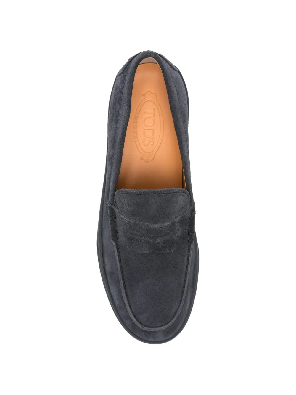 Кожаные лоферы Penny Tod'S, синий — фото 4