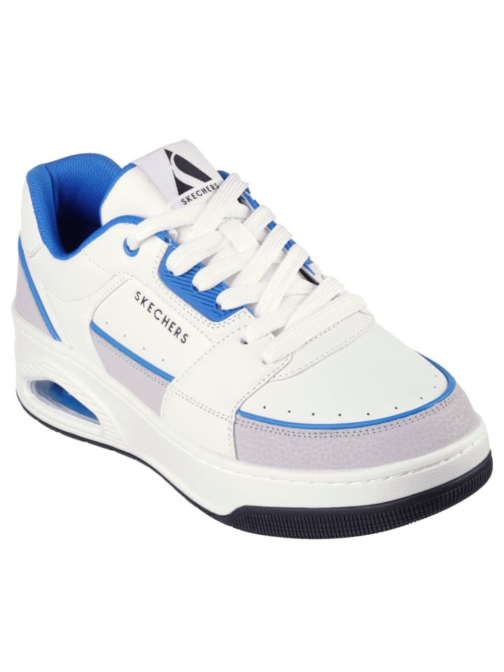 

Кроссовки на шнуровке UNO COURT Skechers, белый/синий