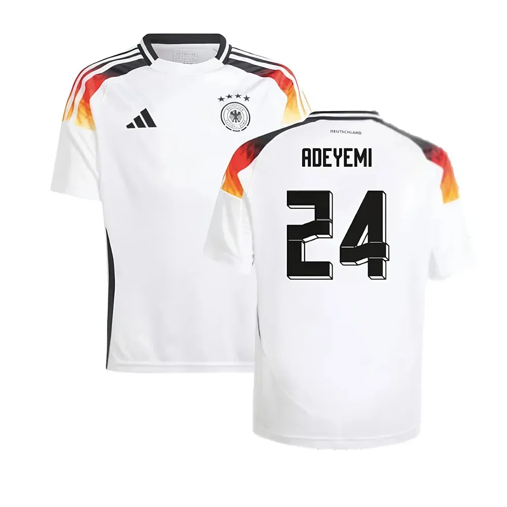 Футболка Германия 2024/25 Adeyemi 24 Germany, белый