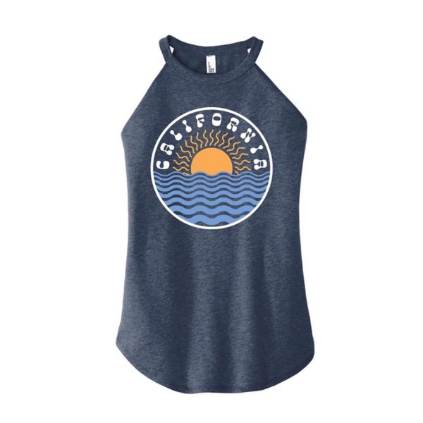 

Детский топ с высоким воротом California Sun Waves Unbranded, синий