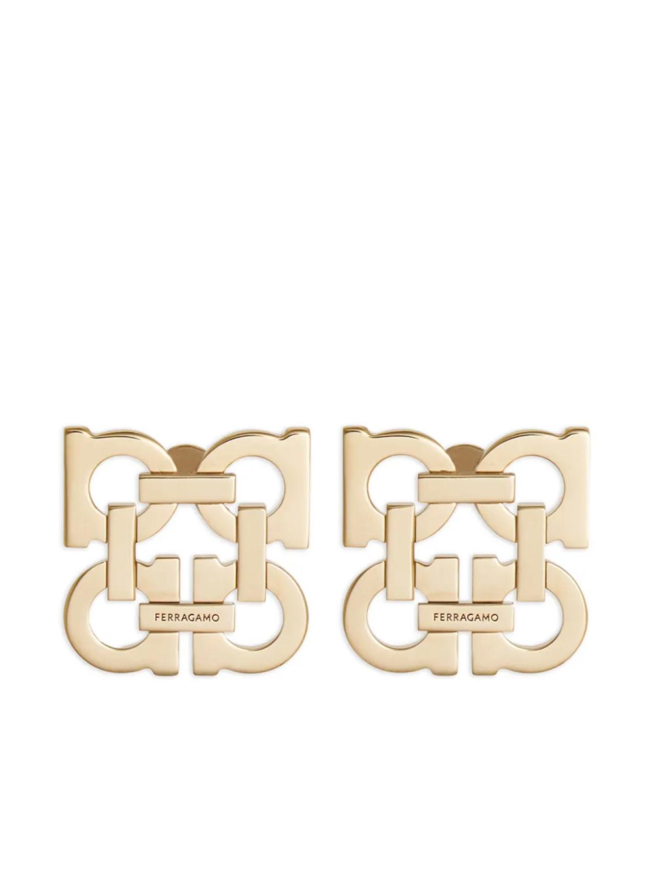

Серьги-клипсы Gancini Ferragamo, золотой