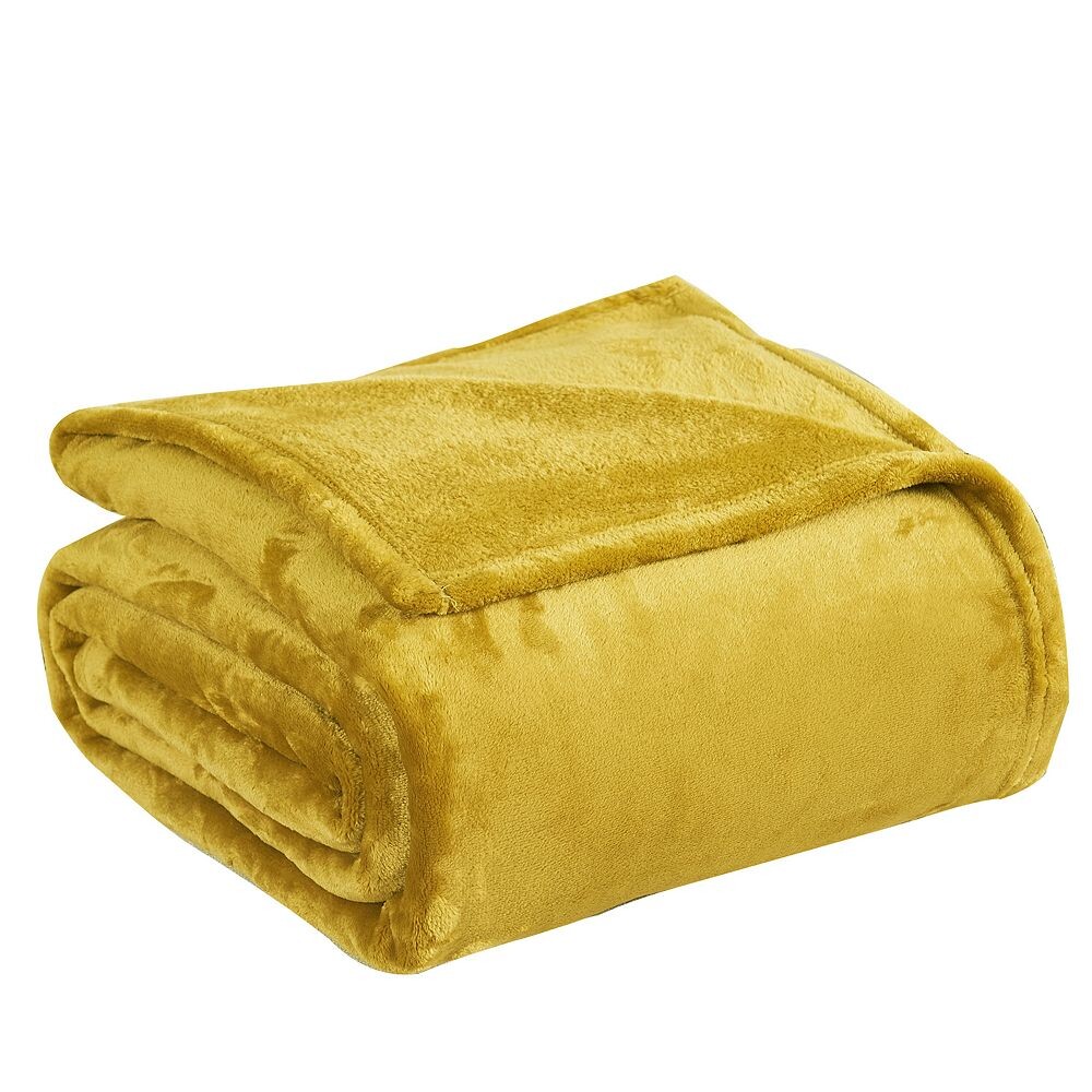 

Твердое фланелевое флисовое одеяло HOME SOFT THINGS, цвет Golden Spice