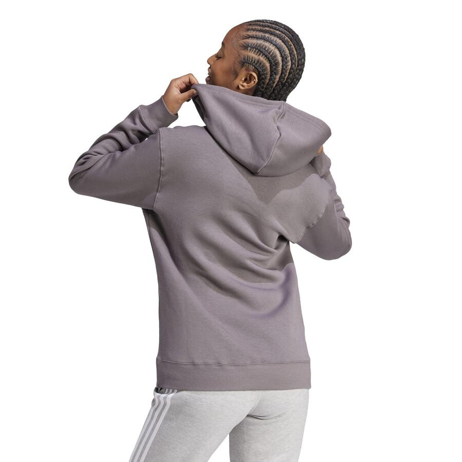 Женская толстовка с капюшоном Adidas Essentials с большим логотипом — фото 2