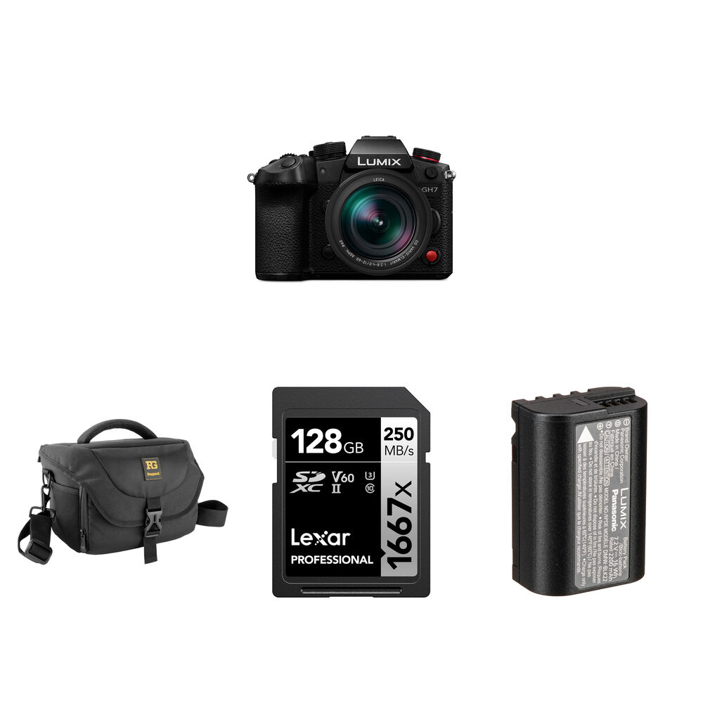 

Беззеркальная камера Panasonic Lumix GH7 Mirrorless Camera with 12-60mm f/2.8-4 Lens