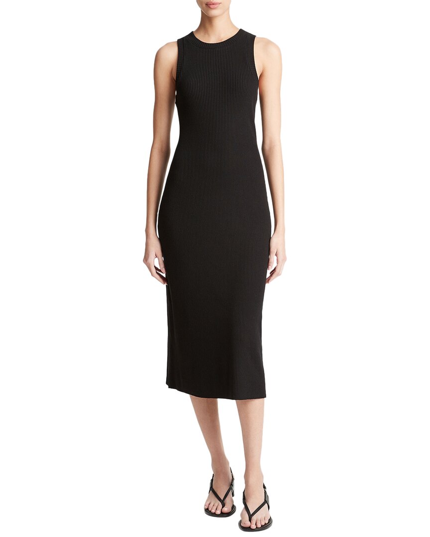 

Платье-майка Vince Rib High Neck, черный