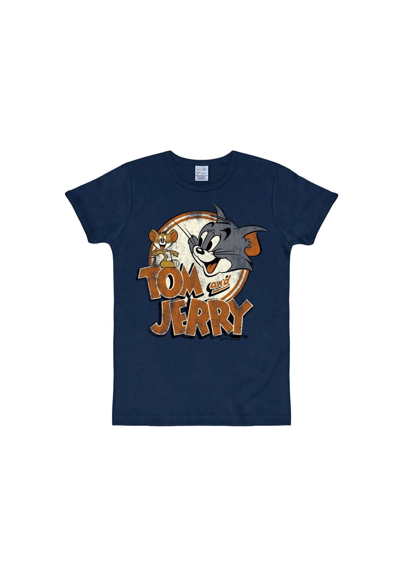 

Футболка узкого кроя с логотипом Tom & Jerry LOGOSHIRT, темно-синий